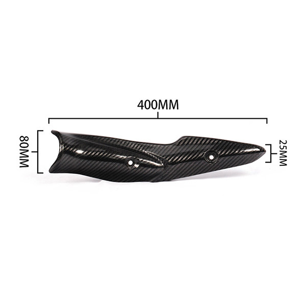For Kawasaki Z900 2017-2019 Motorcycle Exhaust System Middle Link Pipe Carbon Fiber Heat Shield Cover Guard Anti-Scalding Shell